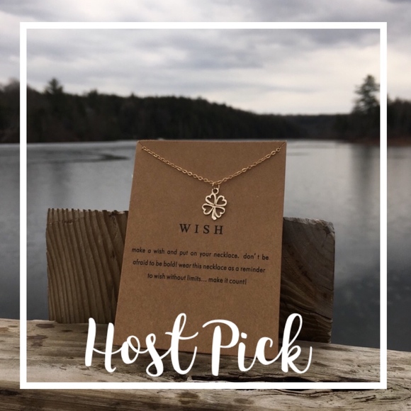 Jewelry - 2 For $12 ♥️ Four Leaf Clover Necklace and Card